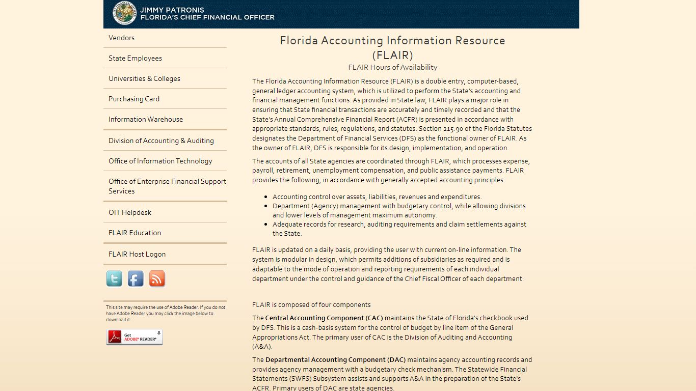 Florida Accounting Information Resource (FLAIR)